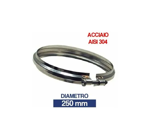 Fascetta stringitubo in acciaio inox per tubo canna fumaria 24432V 250 (10080)