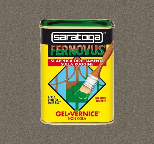 Vernice Antiruggine in Gel Fernovus, Micaceo Saratoga Grigiografite Antico Micaceo 750ml