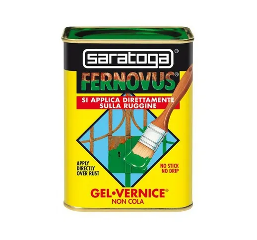 Vernice Antiruggine in Gel Fernovus, Brillante Castagna Brillante 750ml - Saratoga