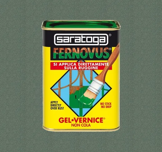 Vernice Antiruggine in Gel Fernovus, Micaceo Saratoga Verde Tirolo Micaceo 750ml