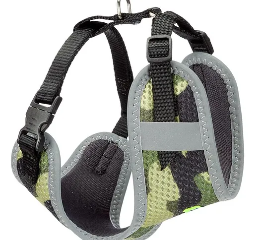 NIKITA P FASHION Pettorina tecnica in nylon traspirante per cani. Cuciture riflettenti. In...