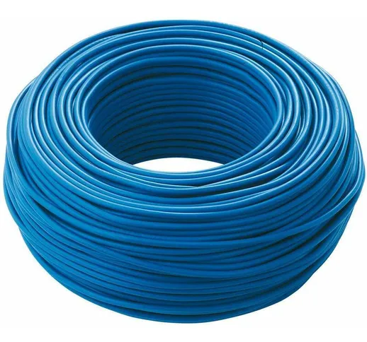 Filo cavo elettrico unipolare 1x10 mmq 10 fs17 cordina blu varie misure lunghezza: 40 metr...