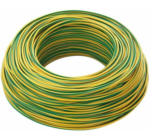 Filo cavo elettrico unipolare 1x16 mmq 16 fs17 cordina elettricita' giallo-verde lunghezza...