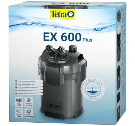 Filtro esterno ex 600 plus per acquari fino a 120 litri - 