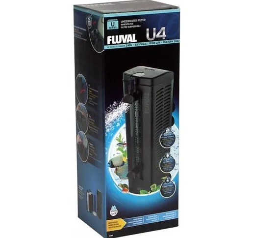Askoll - Fluval U4 Filtro Interno con spraybar incorporato flusso di mandata regolabile e...