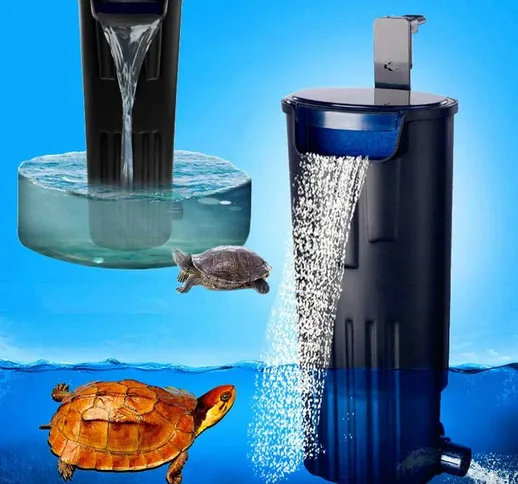 Bearsu - Filtro tartaruga muto Filtro acqua sommergibile per filtro tartaruga / acquario 6...