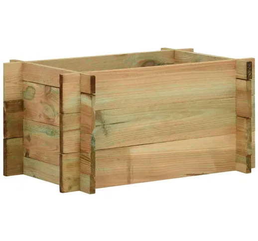 Fioriera Giardino Letto Vegetale Legno Pino Impregnato 40 cm