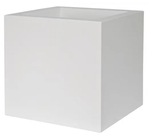 Fioriera kube vaso quadrato 50X50 - bianco Euro3plast bianco ottico