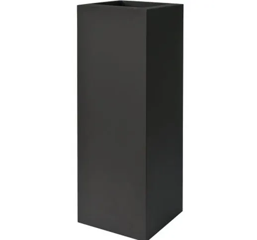 Fioriera quadrata kube tower vaso alto 30X30 h 90 - nero perla Euro3plast nero perla
