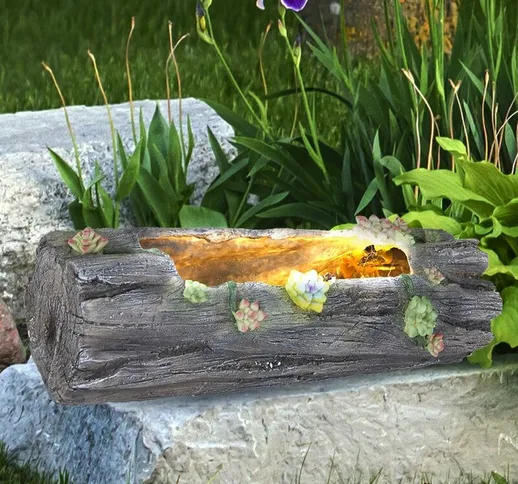 Fioriera solare Lampada decorativa per vasi da fiori illuminata per casa e giardino con ot...