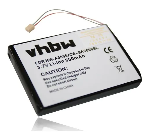 Vhbw - Fit Batteria per SONY LETTORE MP3 NW-A3000 NW-A 3000
