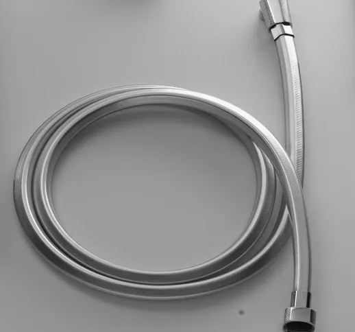 Flessibile doccia / vasca in PVC Silver di forma QUADRATA cm 180