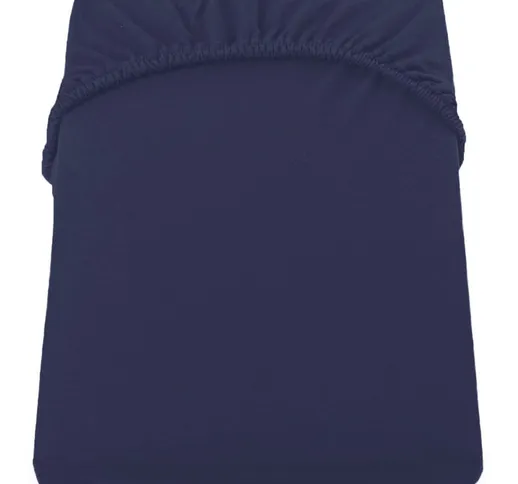 Foglio ambra colore blu navy cotone jersey 180-200X200 Decoking