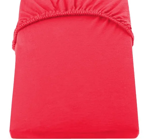 Foglio nephrite colore rosso cotone jersey 180-200X200 Decoking