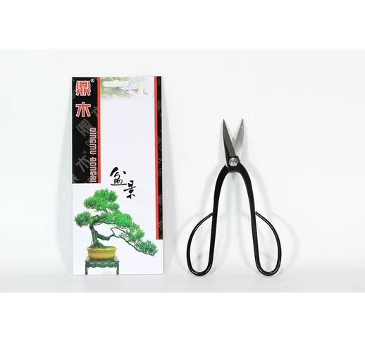 Pollice Verde - Forbice bonsai per rametti a manico curvo mm. 200