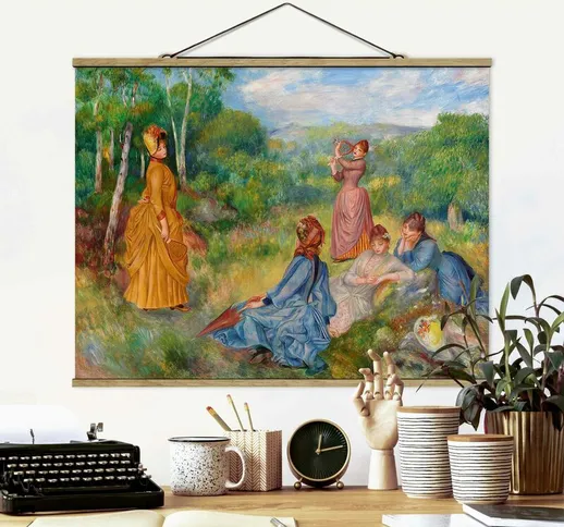 Foto su tessuto da parete con bastone - Auguste Renoir - Badminton - Orizzontale 3:4 Dimen...