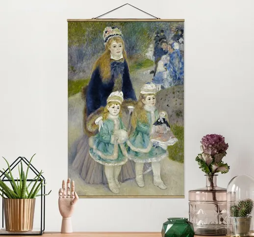 Foto su tessuto da parete con bastone - Auguste Renoir - Madre e figlio - Verticale 3:2 Di...