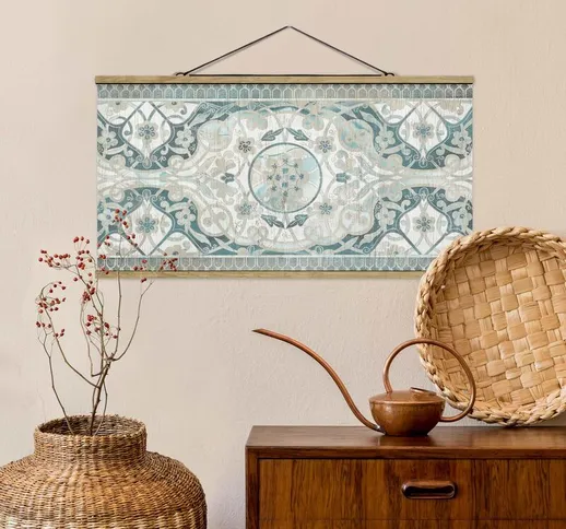 Foto su tessuto da parete con bastone - Comitato di legno persiana I dell'annata - Orizzon...