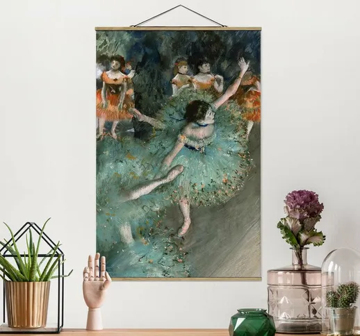 Foto su tessuto da parete con bastone - Edgar Degas - Verde Ballerini - Verticale 3:2 Dime...