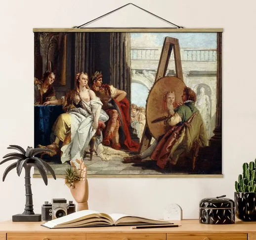 Foto su tessuto da parete con bastone - Giovanni Battista Tiepolo - Alexander The Great -...