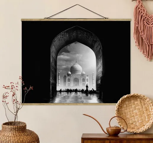 Foto su tessuto da parete con bastone - Il Gateway al Taj Mahal - Orizzontale 3:4 Dimensio...