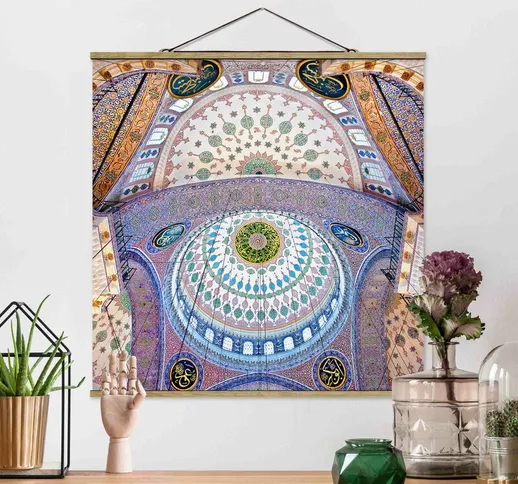 Foto su tessuto da parete con bastone - Moschea Blu di Istanbul - Quadrato 1:1 Dimensione...