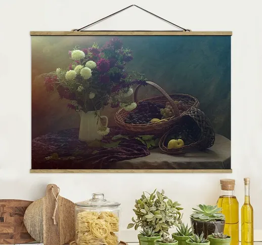 Foto su tessuto da parete con bastone - Natura morta con vaso - Orizzontale 2:3 Dimensione...