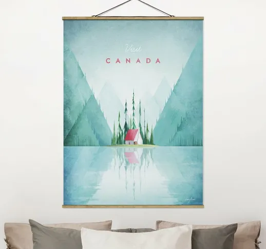 Foto su tessuto da parete con bastone - Poster di viaggio - Canada - Verticale 4:3 Dimensi...