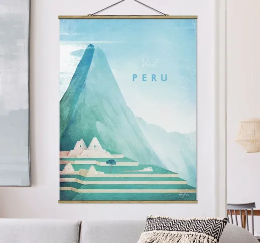 Foto su tessuto da parete con bastone - Poster di viaggio - Perù - Verticale 4:3 Dimension...