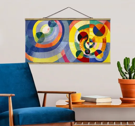 Foto su tessuto da parete con bastone - Robert Delaunay - Forme Circulaire - Orizzontale 1...