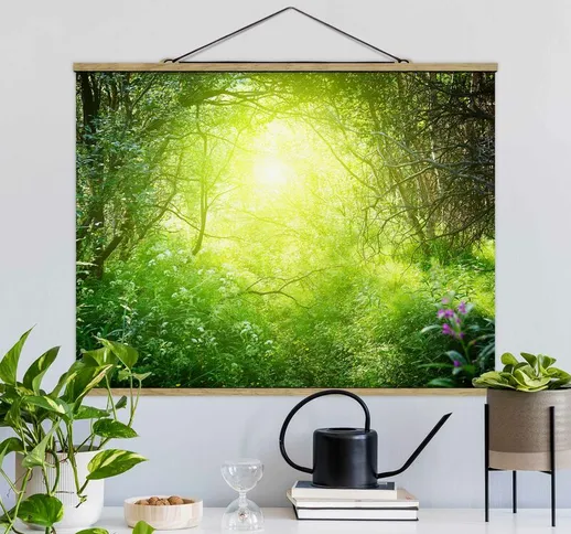 Foto su tessuto da parete con bastone - Sogno Magic Forest - Orizzontale 3:4 Dimensione H×...