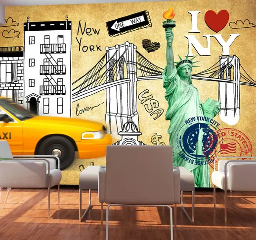 Gbshop - Fotomurale - One way - New York - 250x175