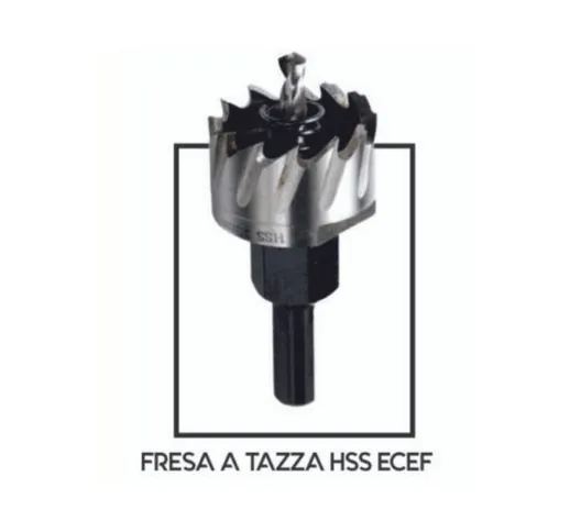 Frese a tazza acciaio hss ecef - misure da 14 a 70 mm frese hss - 70 mm - 2 - 3/4