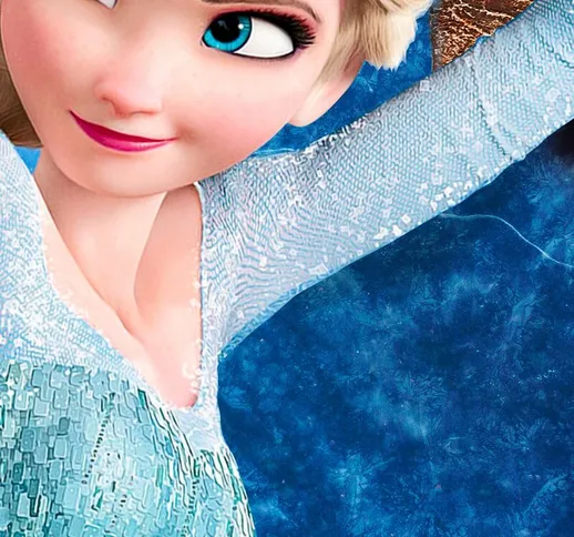 Frozen - Adesivo murale parete 3D wall sticker camera bimbi