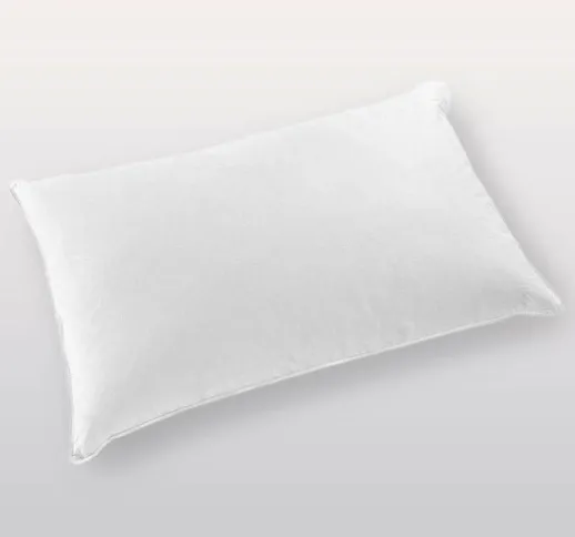Nottetempo Guanciale Super Comfort, cuscino per letto, Cotone-Piuma D'Oca, Bianco, 80 x 50...