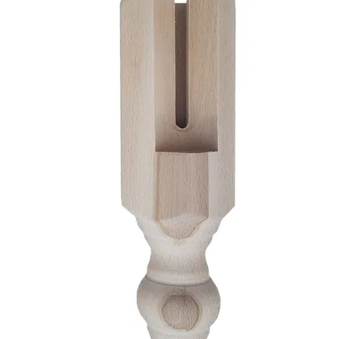 Gamba tavolo in legno di faggio 1 pezzo grezzo ø 70 mm x h 75 cm mod forma dimensione disp...