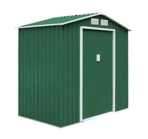 Garden Cottage L213 Cm.213X127 H.195 - Casetta Box Metallo Verde