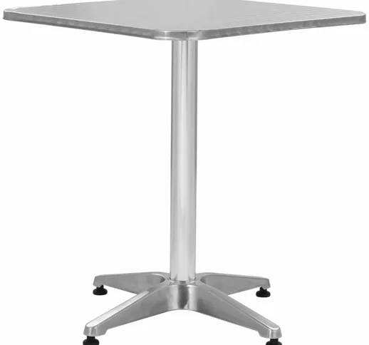  - Garden Silver Aluminum table, different sizes dimensioni : 60 x 60 x 70 cm