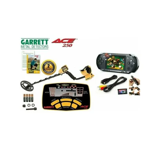 Garrett metal detector Ace 250 cerca metalli originale USA + Console PXP3