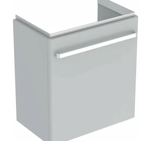 Vanity unit Renova Nr. 1 Comprimo New 549x604x337mm grigio chiaro opaco / grigio chiaro lu...