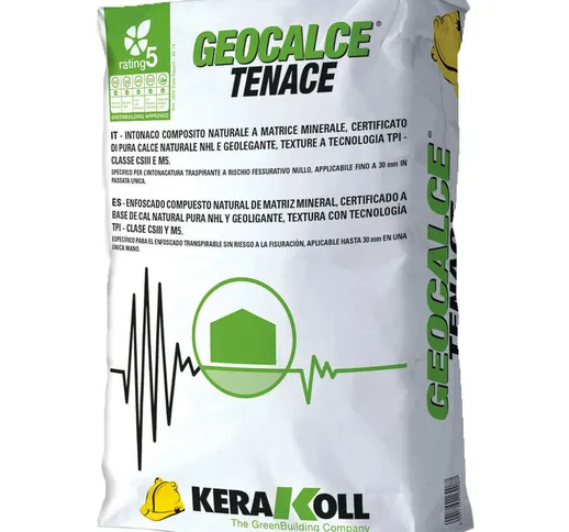 Kerakoll - geocalce tenace - intonaco tecnico a base di calce naturale ideale per l'intona...