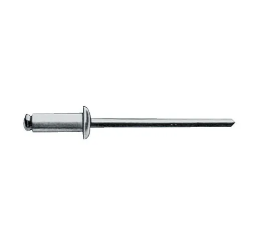 Rivetto a strappo gambo rivetto dxl 6.4x8.0mm acciaio / acciaio 250 pezzi  (Per 250)