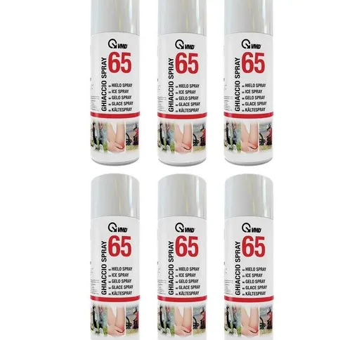 6 Bombolette Spray Ghiaccio Istantaneo Sport 400 Ml 65 - Vmd