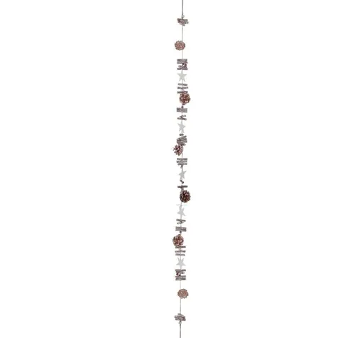 Ghirlanda di natale stella di natale - mela di pino, 150 cm Feeric Lights&christmas Brown