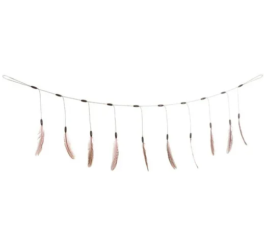 Ghirlanda di piume di perle - l. 150 cm Feeric Lights&christmas Marron/rose
