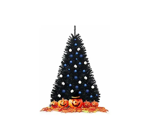 Albero di Natale artificiale 230/180 cm con supporto in ferro, albero di Natale con rami s...