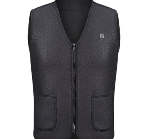 Happyshopping - Gilet riscaldato elettrico Abbigliamento riscaldato Gilet riscaldato trami...