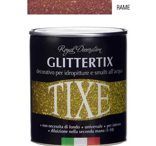 Glitter gel - Tixe Glittertix Colore Rame - Lattaggio 250 ml