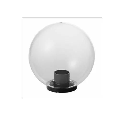 Lampada da giardino con sfera trasparente diametro 250 Niba