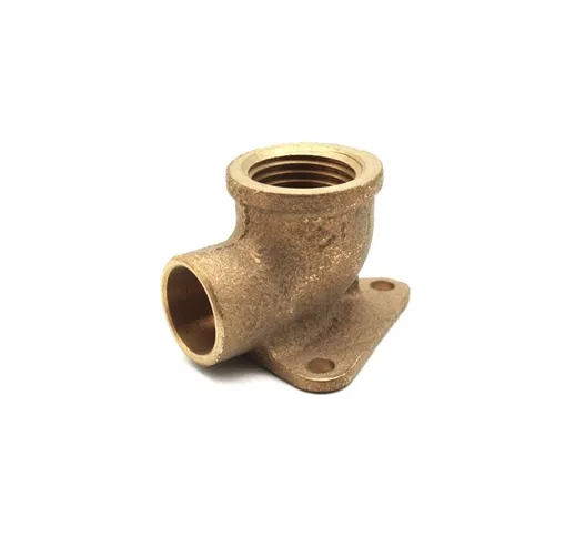 GOMITO BRONZO F. CON 3 FLANGE A SALDARE 1/2 x 14